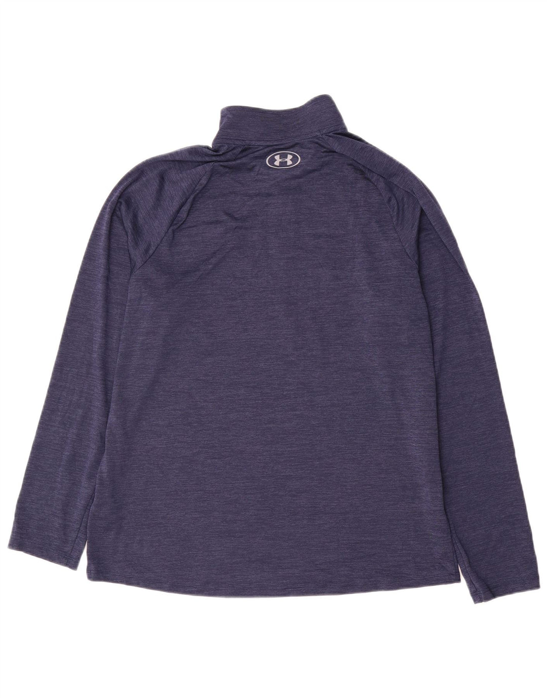 Under Armour Herre Zip Neck Pullover Træningsdragt Top Stor marineblå nålestribe