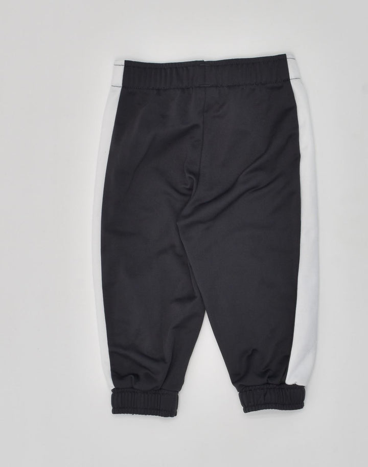 PUMA Baby Boys Tracksuit Trousers 9-12 Months Black Colourblock Polyester | Vintage Puma | Thrift | Second-Hand Puma | Used Clothing | Messina Hembry 