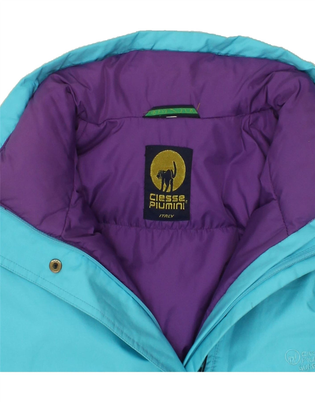CIESSE PIUMINI Womens Hooded Padded Jacket UK 18 XL Blue Polyester Vintage Ciesse Piumini and Second-Hand Ciesse Piumini from Messina Hembry 