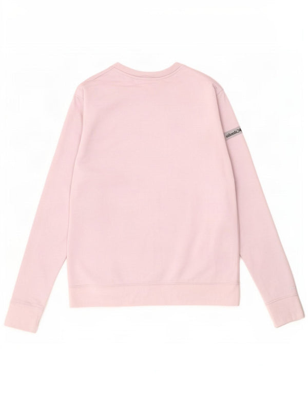Columbia Womens Grafisk Sweatshirt Jumper UK 14 Stor lilla polyester