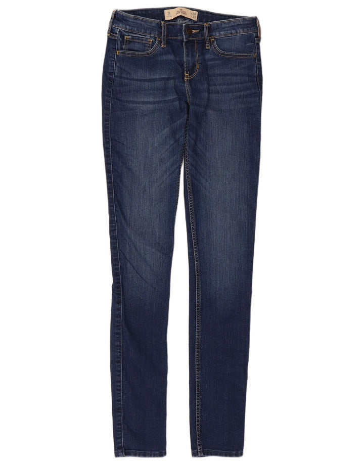 HOLLISTER Super Skinny Jeans til kvinder W26 L33 Blå Bomuld