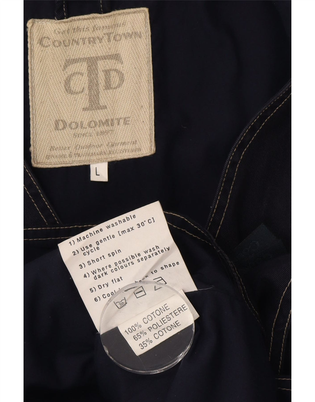 Dolomite Herre Utility Gilet UK 40 Large Navy Blue Cotton