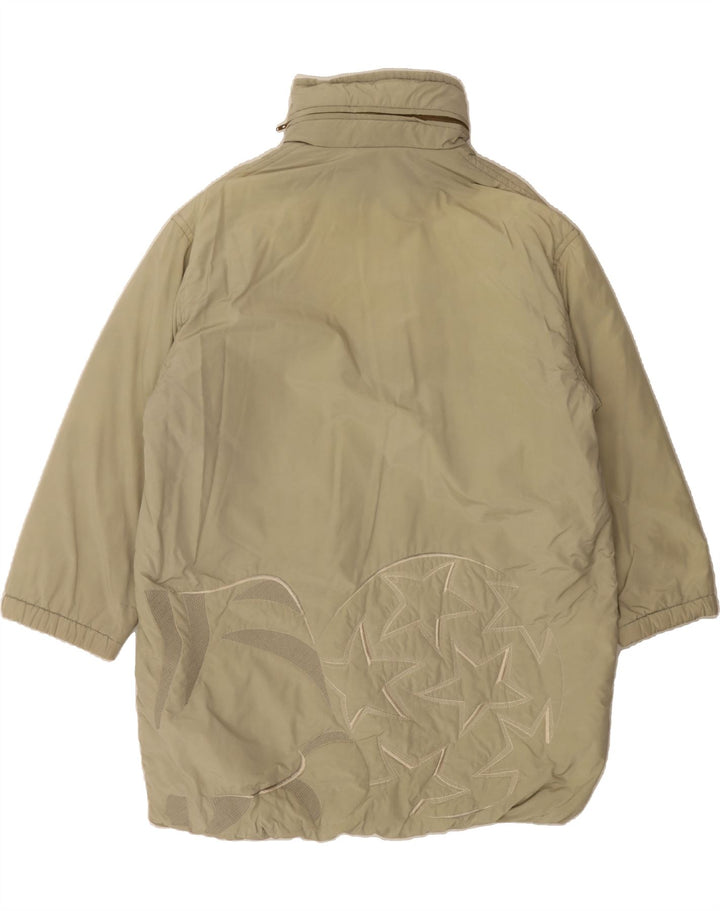 ICEBERG Womens Oversized Windbreaker Coat EU 42 Large Green Animal Print Vintage Iceberg and Second-Hand Iceberg from Messina Hembry 