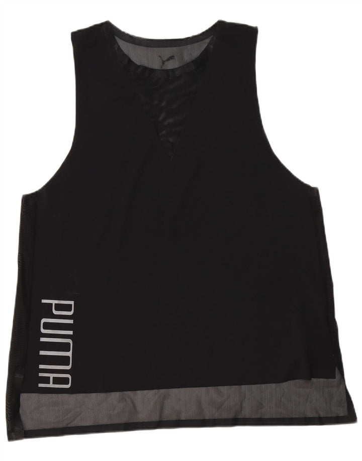 Puma Dame Grafisk Vest Top UK 18 XL Sort Polyester