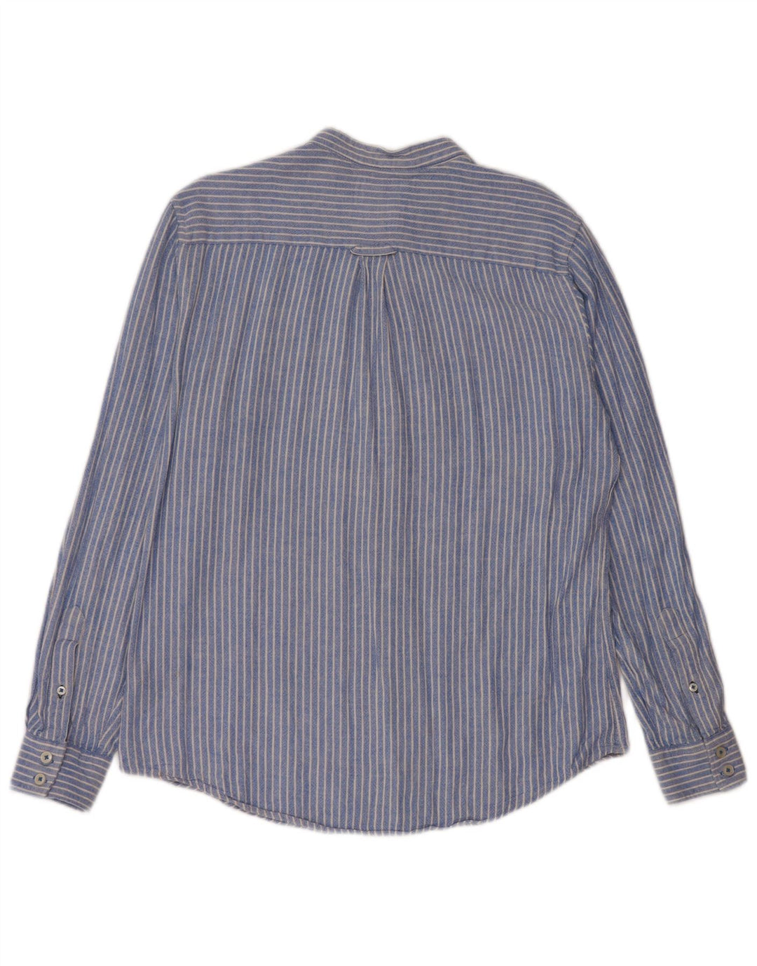 Crew Clothing Herreskjorte Medium Blue Pinstripe Linen