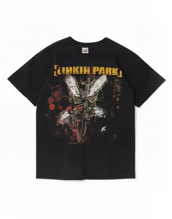 Vintage Herre Linkin Park Hybrid Theory 2002 T-shirt Top Medium Sort