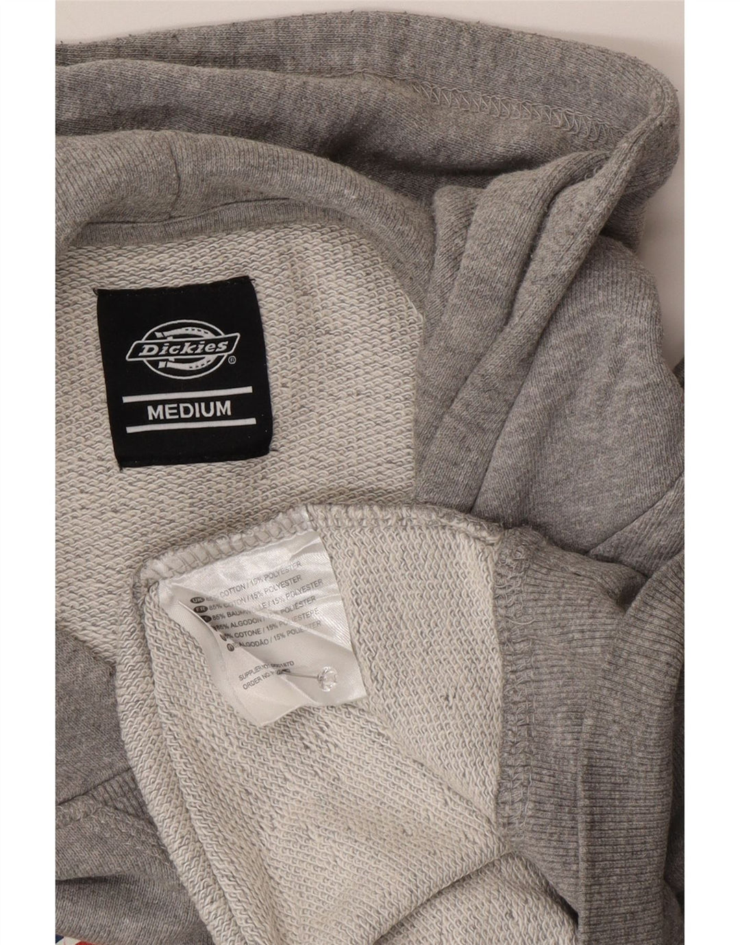 DICKIES Grafisk hættetrøje til mænd mellemgrå bomuld