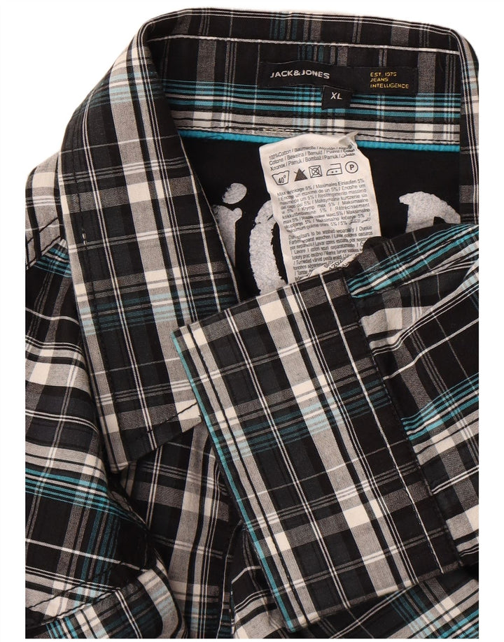 Jack & Jones herreskjorte XL sort ternet bomuld