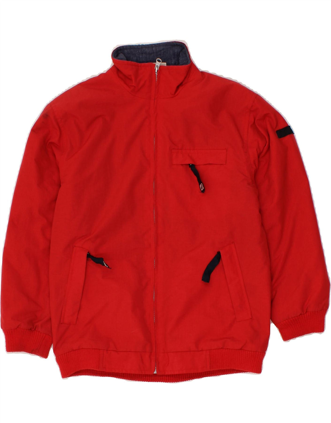 ASICS Girls Windbreaker Jacket 11-12 Years Red Polyester Vintage Asics and Second-Hand Asics from Messina Hembry 