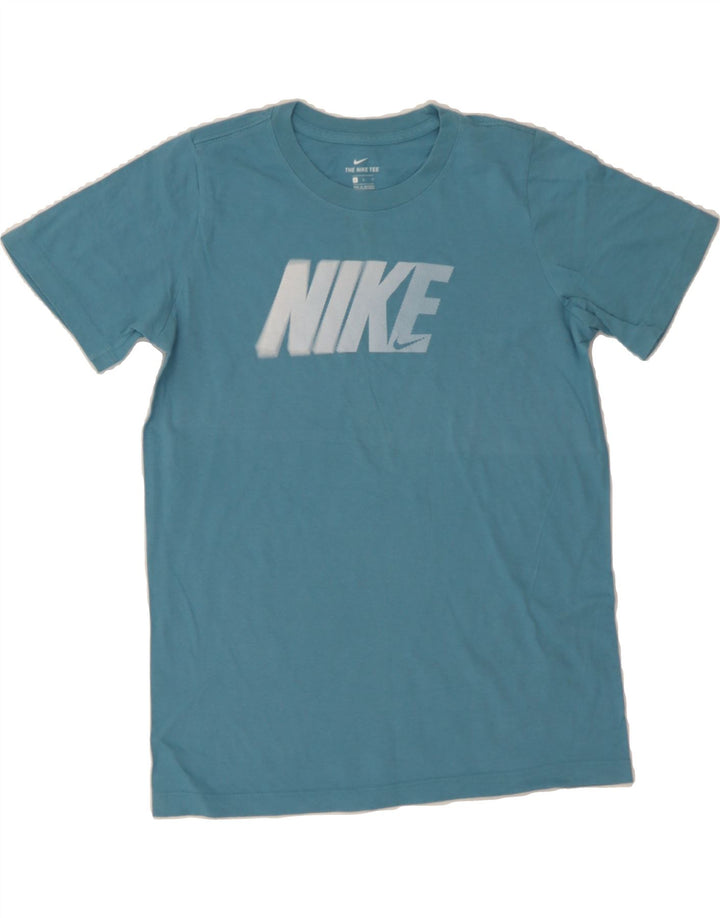 NIKE Womens Graphic T-Shirt Top UK 14 Large Blue Vintage Nike and Second-Hand Nike from Messina Hembry 