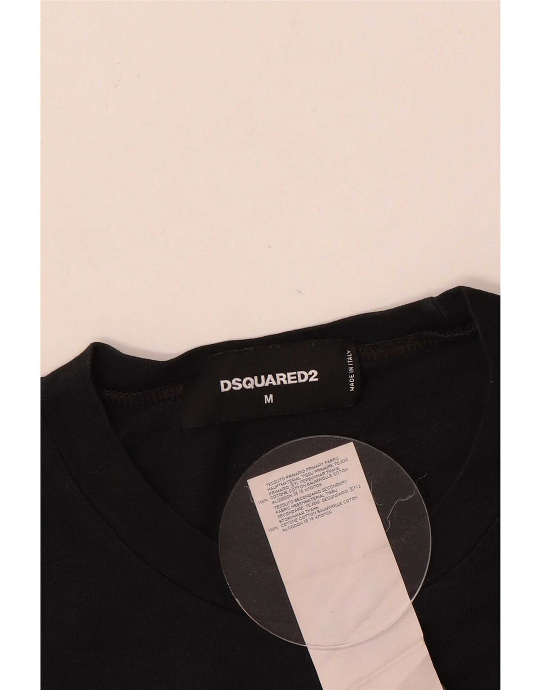 Dsquared2 Herre grafisk T-shirt top mellem sort bomuld