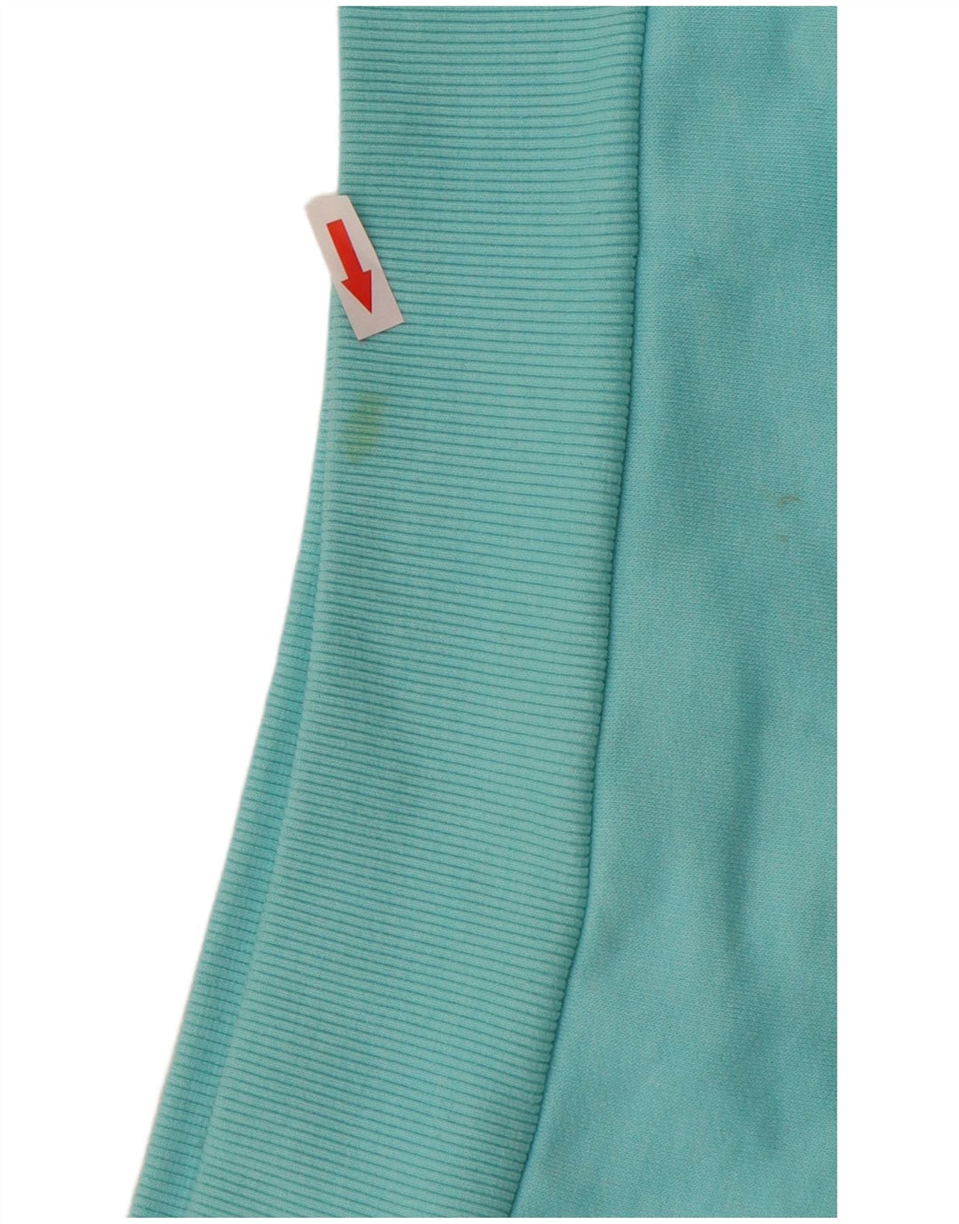 WEIRD FISH Grafisk hættetrøje til kvinder UK 10 Lille turkis bomuld