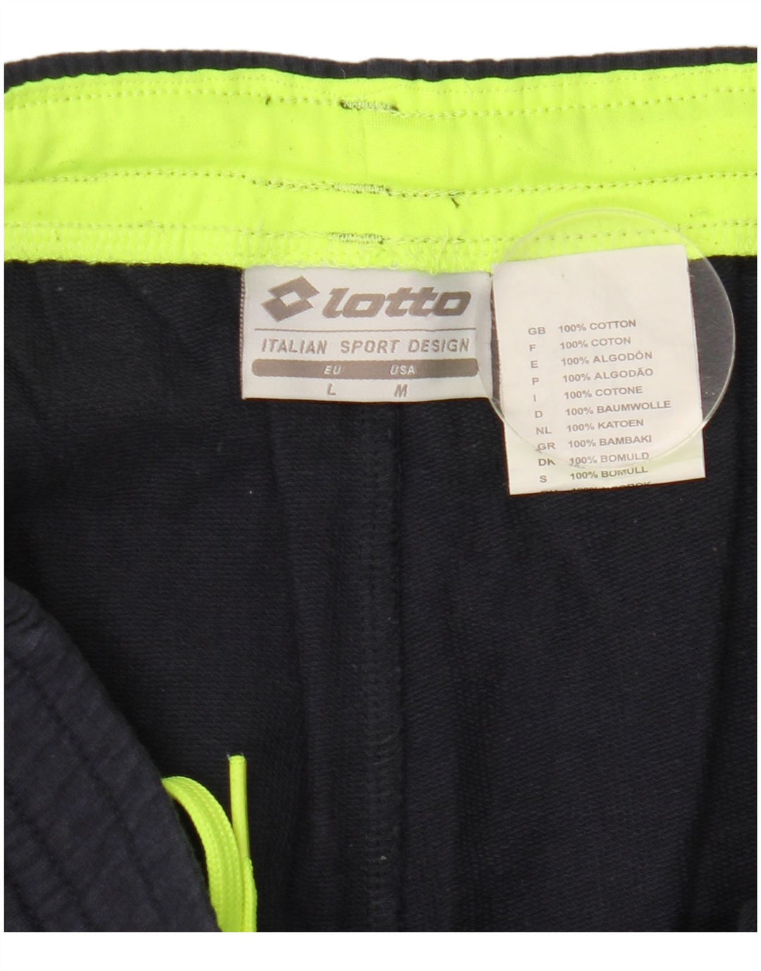 Lotto Herre grafisk træningsdragt Bukser Joggers Medium Navy Blue Colourblock