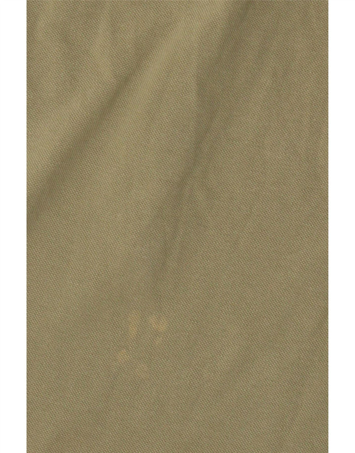 Fred Perry Dame Polo Shirt UK 10 Small Khaki Cotton