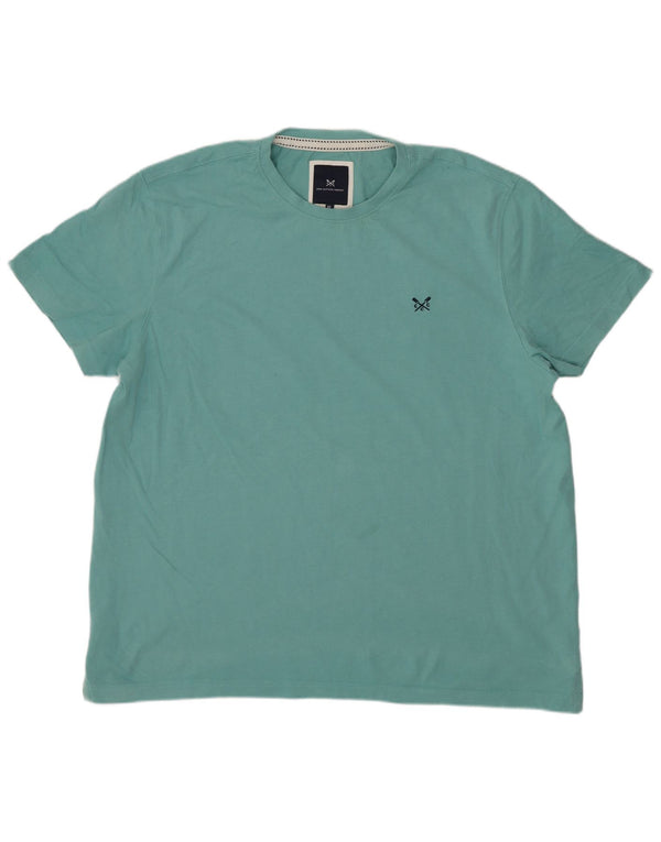 Crew Clothing Herre T-Shirt Top XL turkis bomuld
