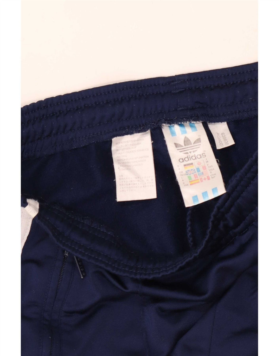 Adidas Træningsdragtsbukser til mænd UK 36/38 Small Navy Blue Polyester