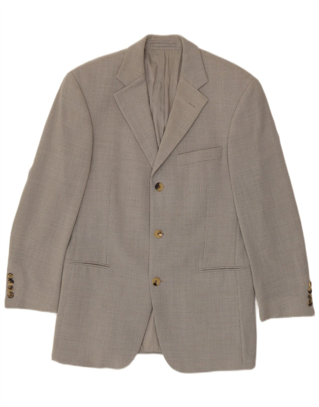Hugo Boss Herre 3-knaps blazerjakke EU 44 XS Grå Virgin Wool