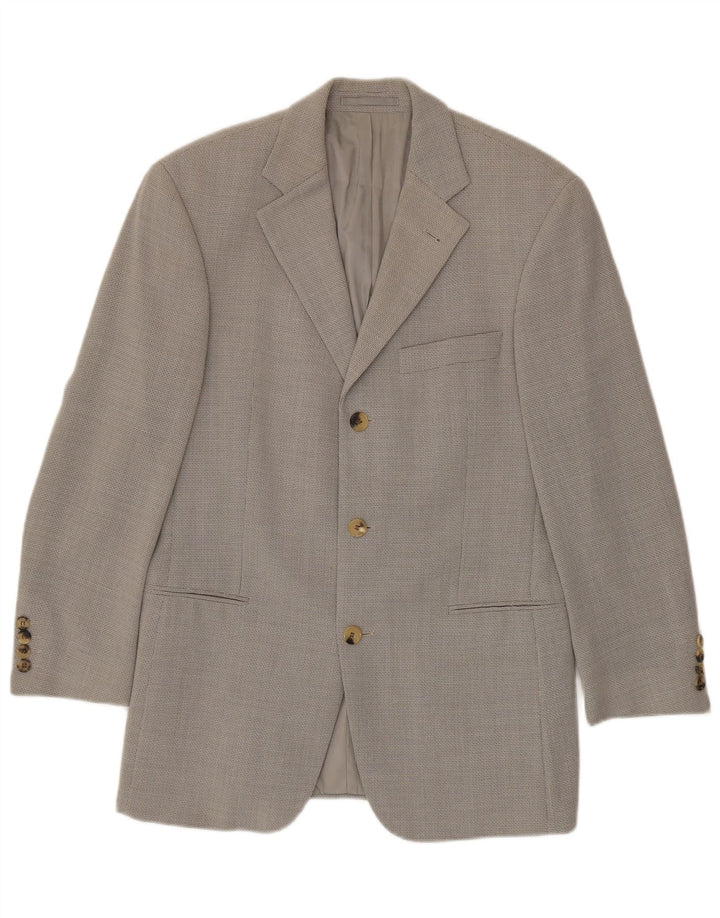 Hugo Boss Herre 3-knaps blazerjakke EU 44 XS Grå Virgin Wool
