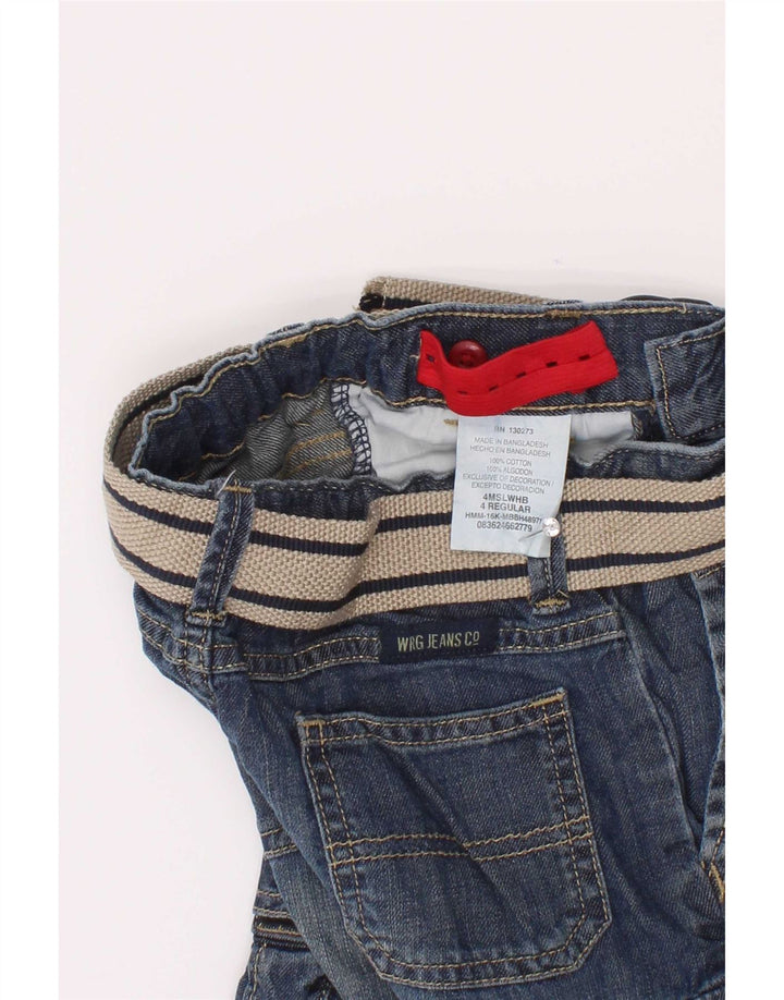 Wrangler Boys Cargo Denim Shorts 3-4 år W22 Blå Bomuld