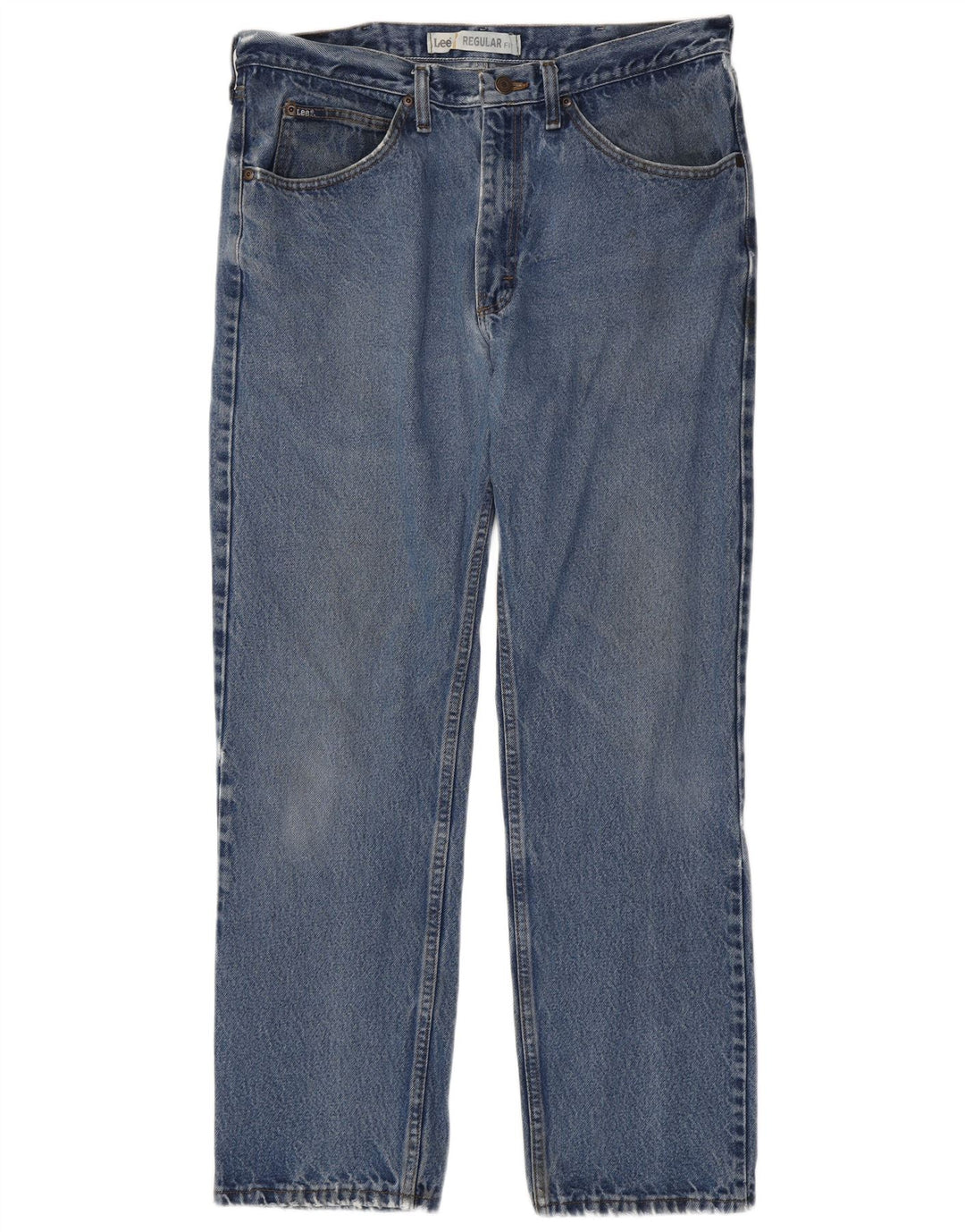 Lee Herre Regular Fit Straight Jeans W36 L32 Blå Bomuld