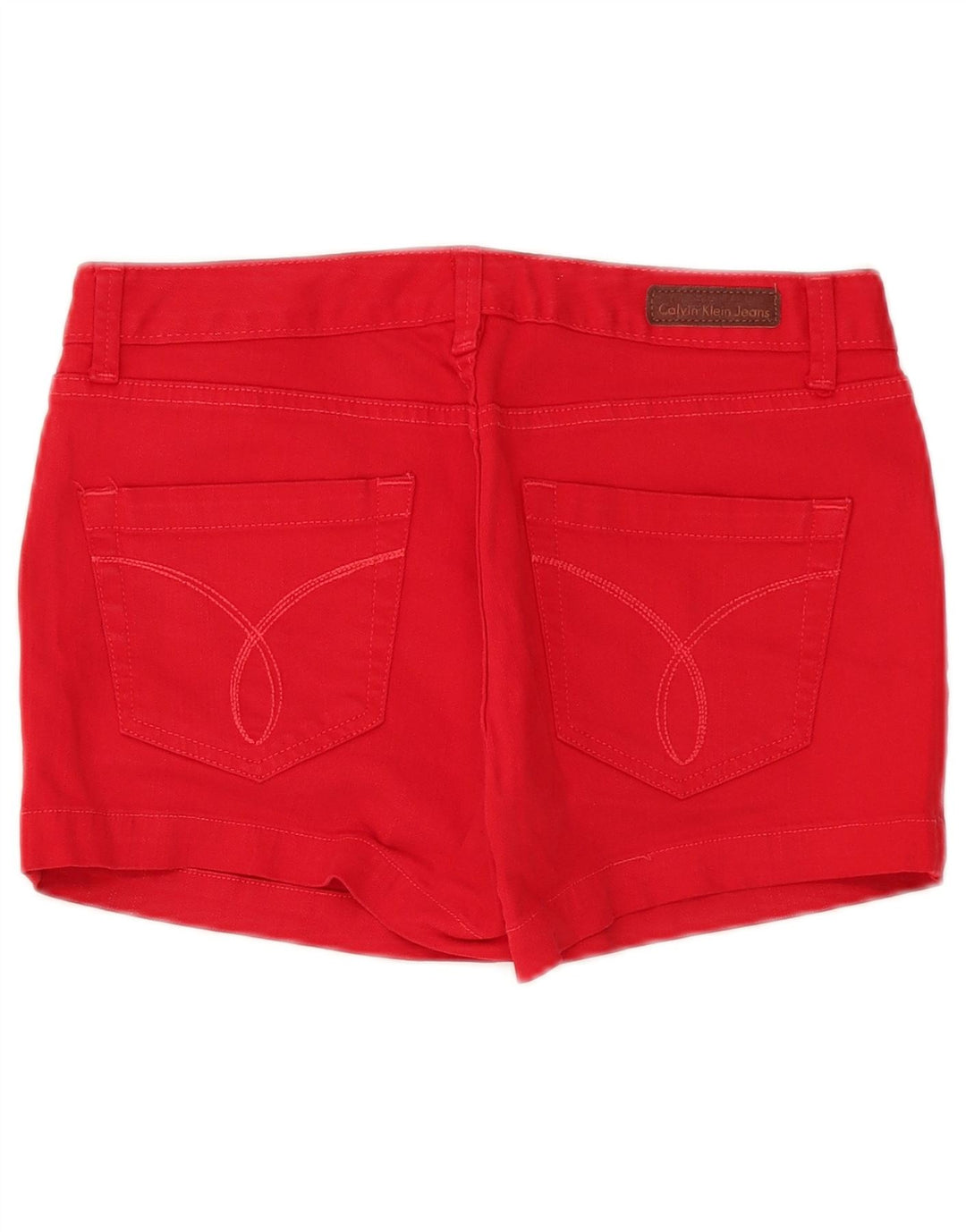 Calvin Klein denimshorts til kvinder W26 Små røde bomuld
