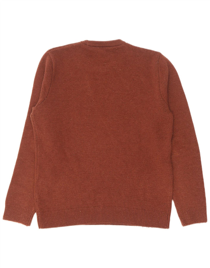 Carhartt Herre sweater med rund hals, medium brun lammeuld
