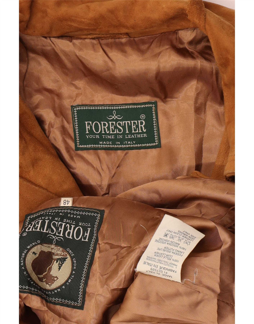 Forester Dame Oversized Overfrakke IT 48 XL Brunt Læder