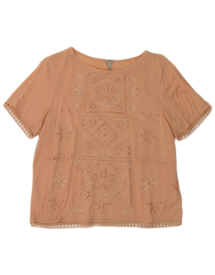 J. Crew Damebluse Top UK 14 Medium Pink Floral