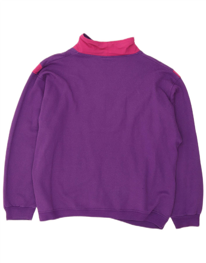 Campagnolo Herre Oversized Grafisk Sweatshirt Jumper UK 16 Large Purple