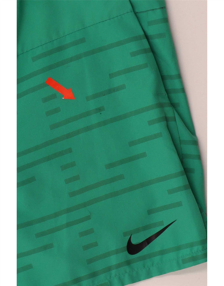 Nike Herre Dri Fit sportsshorts Små grøn stribet polyester