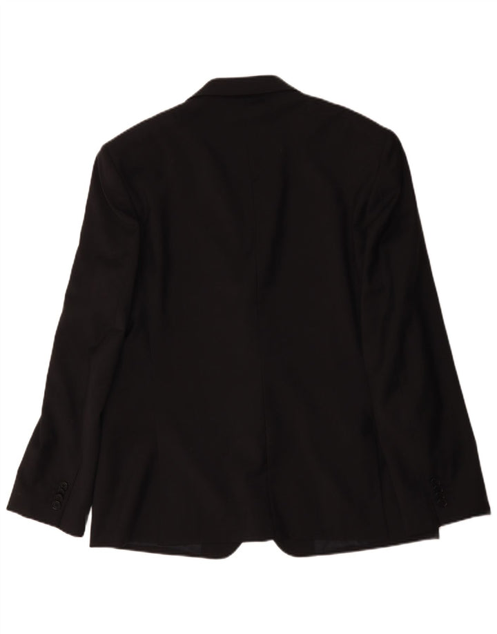 Ferre Herre 2 Knaps Blazer Jakke IT 54 2XL Sort Uld