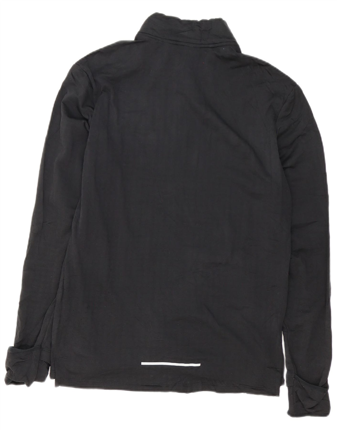 NIKE Pullover med lynlås til mænd, træningsdragt, medium sort polyester