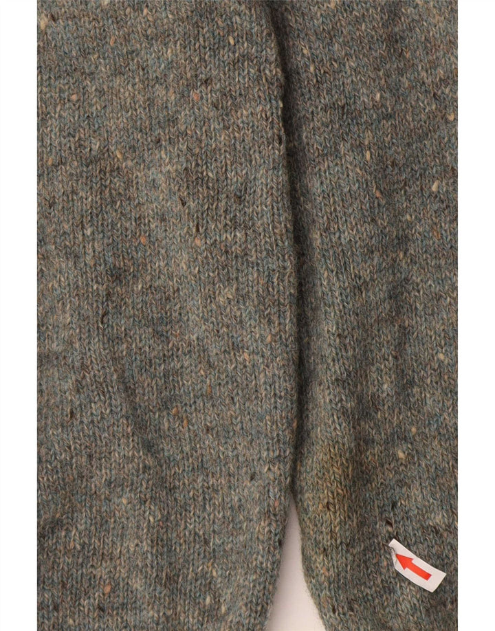 Vintage Herre V-hals sweater Medium Grey Argyle/Diamond Virgin Wool