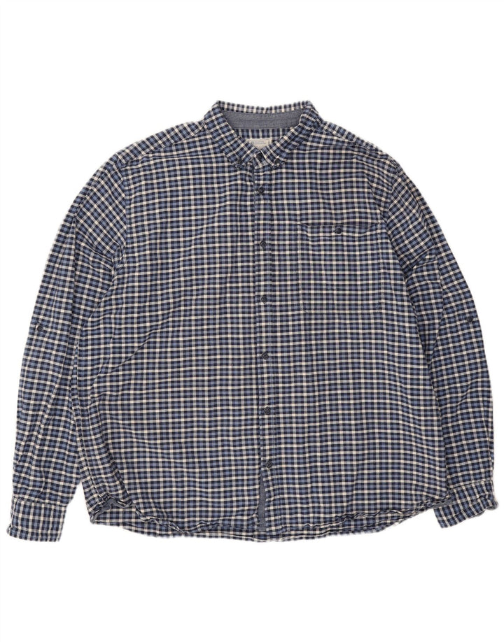 Mountain Warehouse Herre flannelskjorte 3XL marineblå Gingham bomuld