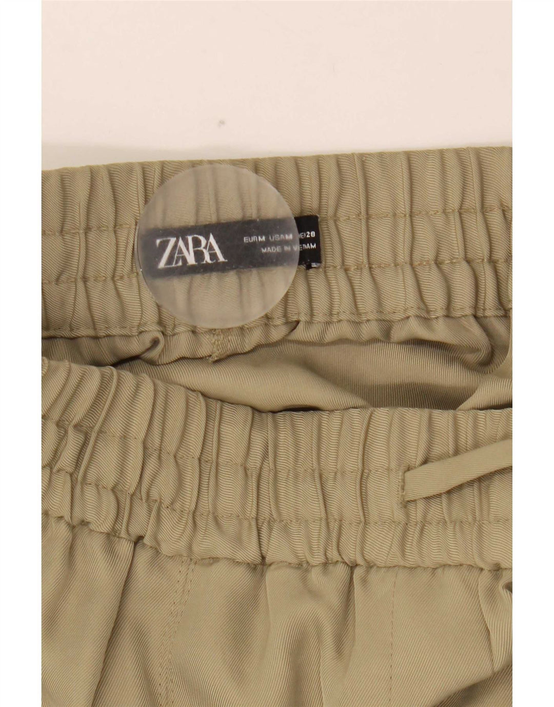 Zara Joggers Casual Bukser Medium W28 L26 Khaki Polyester
