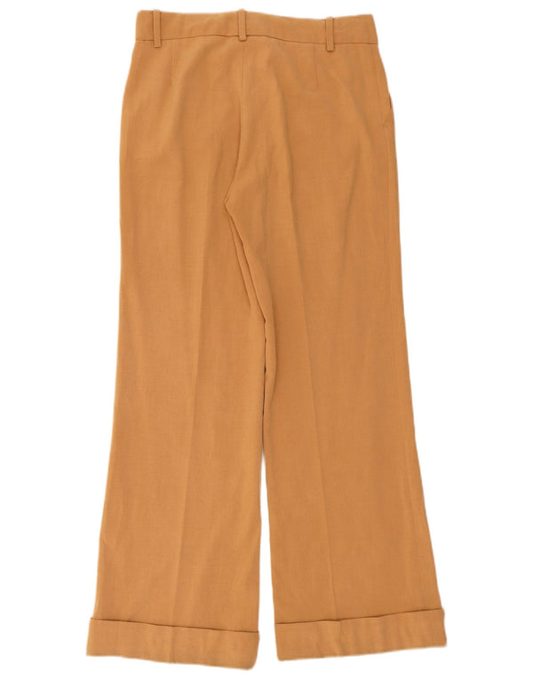Zara Womens Wide Leg Casual Bukser EU 38 Small W28 L31 Beige