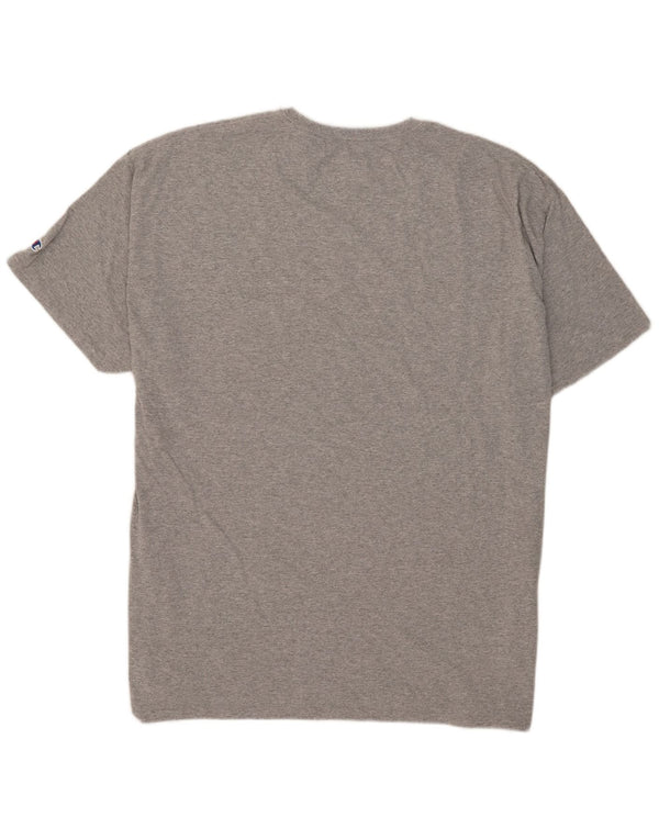 Champion Herre Lowa State Cyclones Grafisk T-Shirt Top 2XL Grå Bomuld