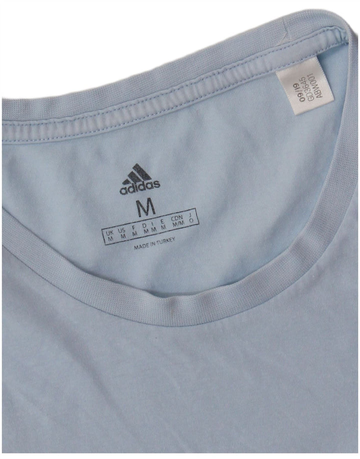 ADIDAS Grafisk T-shirt til mænd, mellemblå