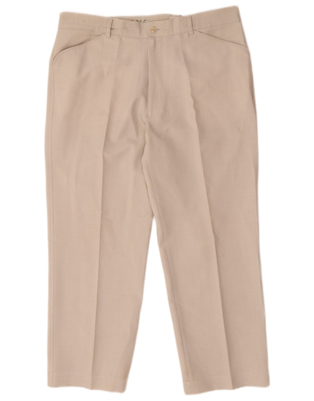 Farah Straight Casual Bukser til mænd W38 L26 Beige Polyester