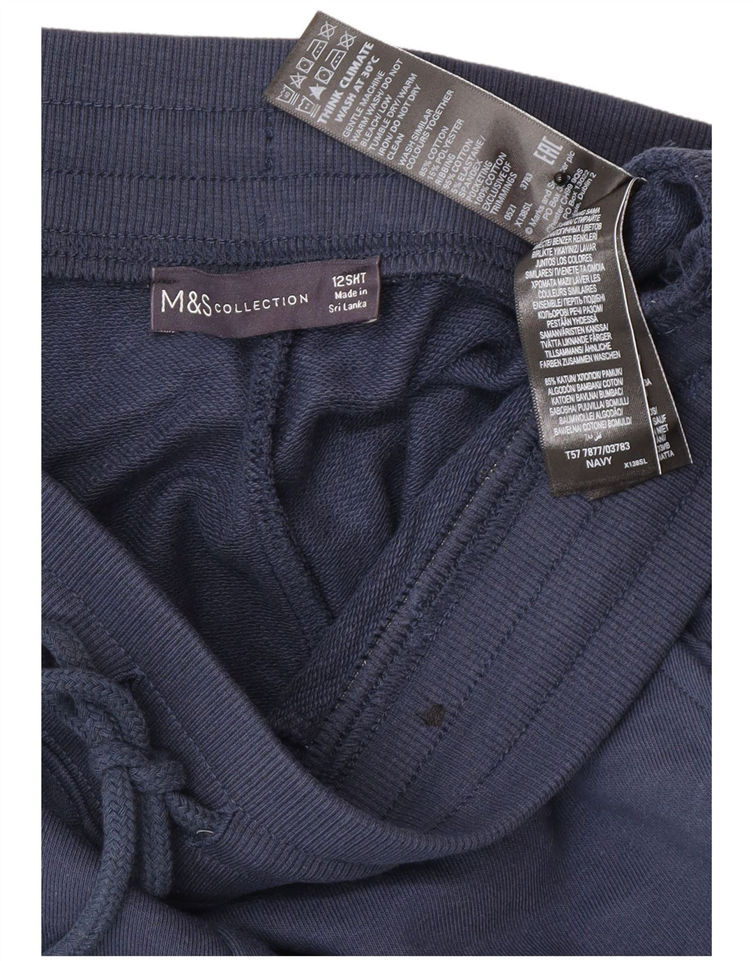 Marks & Spencer Træningsdragt til kvinder Joggers UK 12 Medium Navy Blue