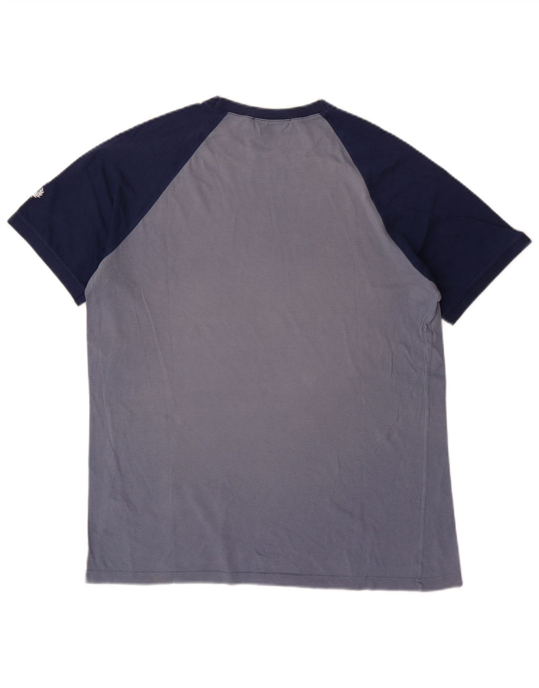 FRED PERRY Herre grafisk T-shirt Top Medium Blue Colourblock