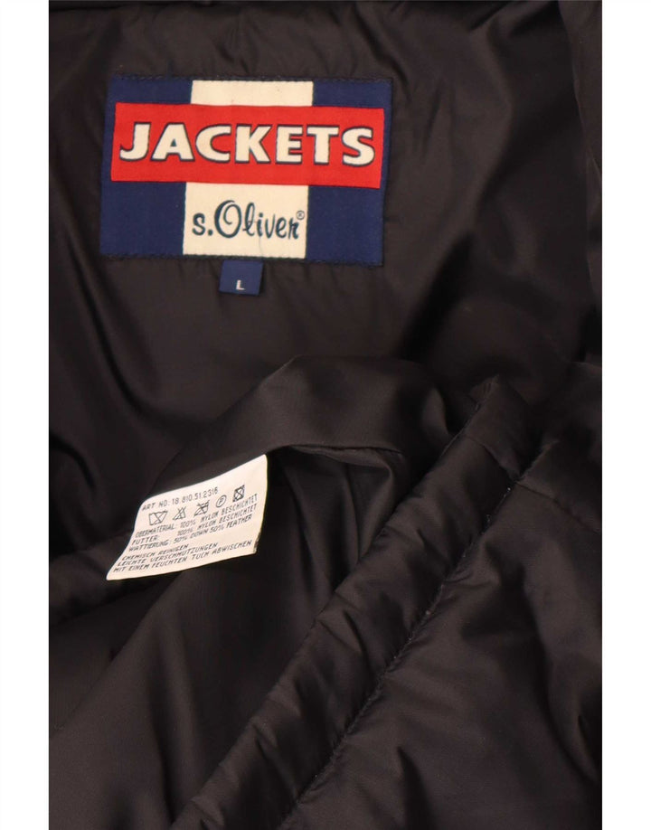 S.Oliver Polstret Herrejakke UK 40 Stor Sort Nylon