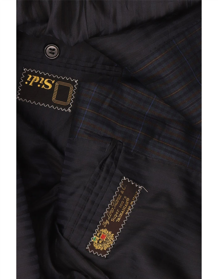 Sidi Herre 2 Button Blazer Jacket UK 38 Medium Navy Blue Check