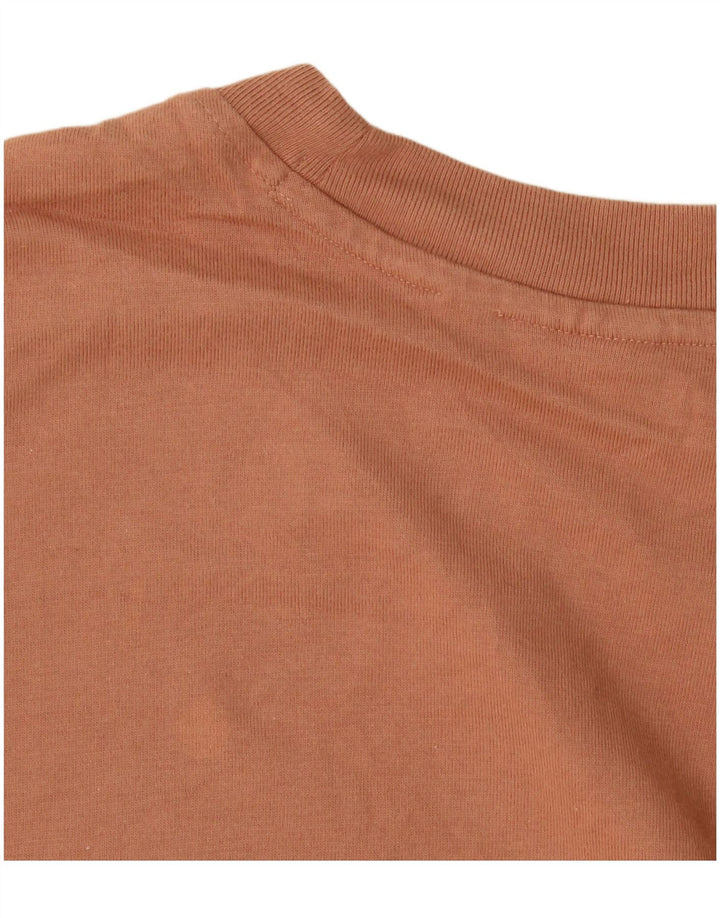 Adidas Herre T-Shirt Top Medium Brun Bomuld