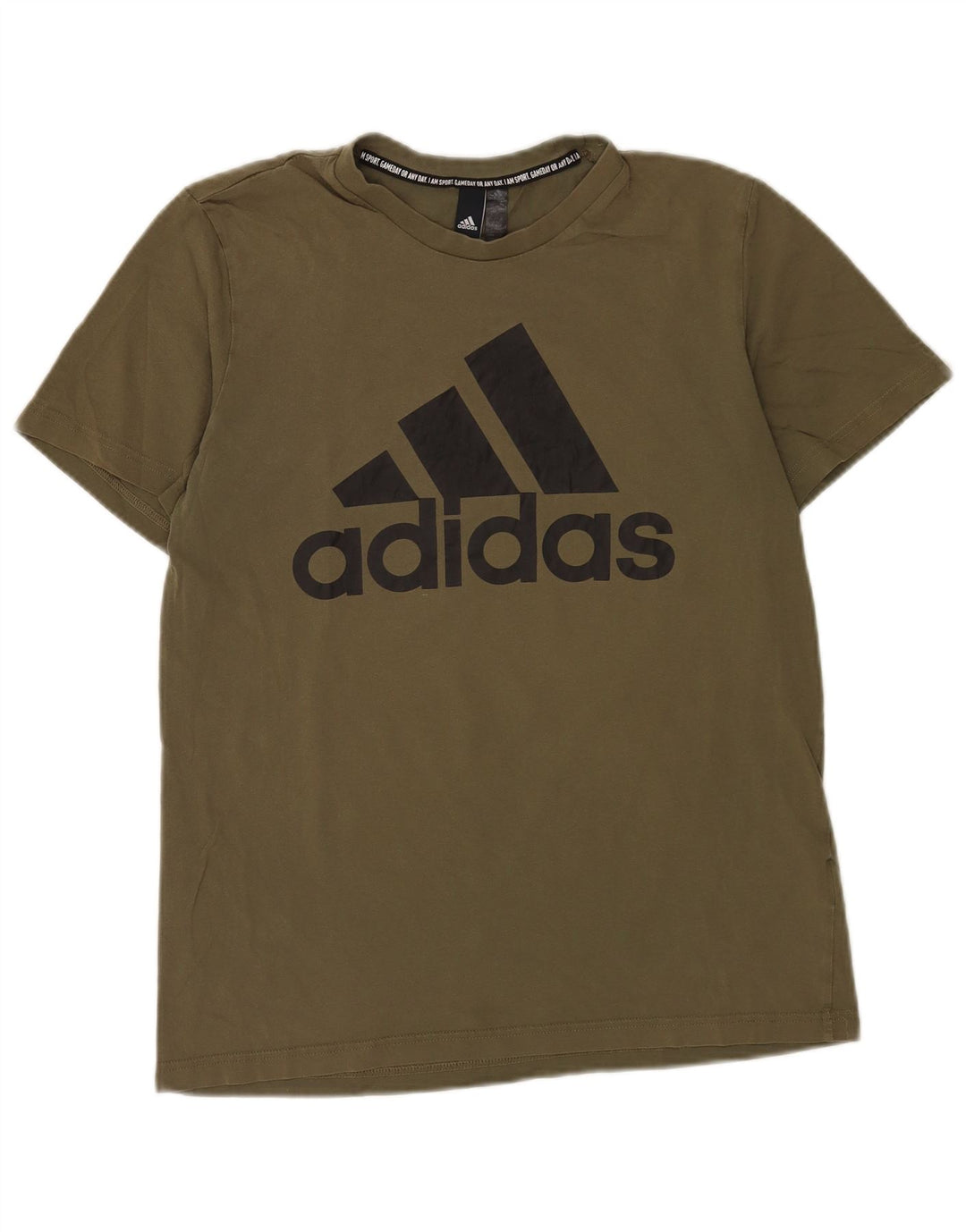 Adidas grafisk t-shirt til mænd, medium Khaki Bomuld