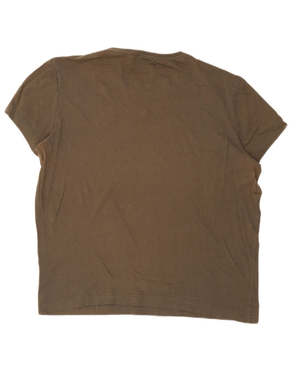 Calvin Klein Herre Grafisk T-Shirt Top 2XL Khaki