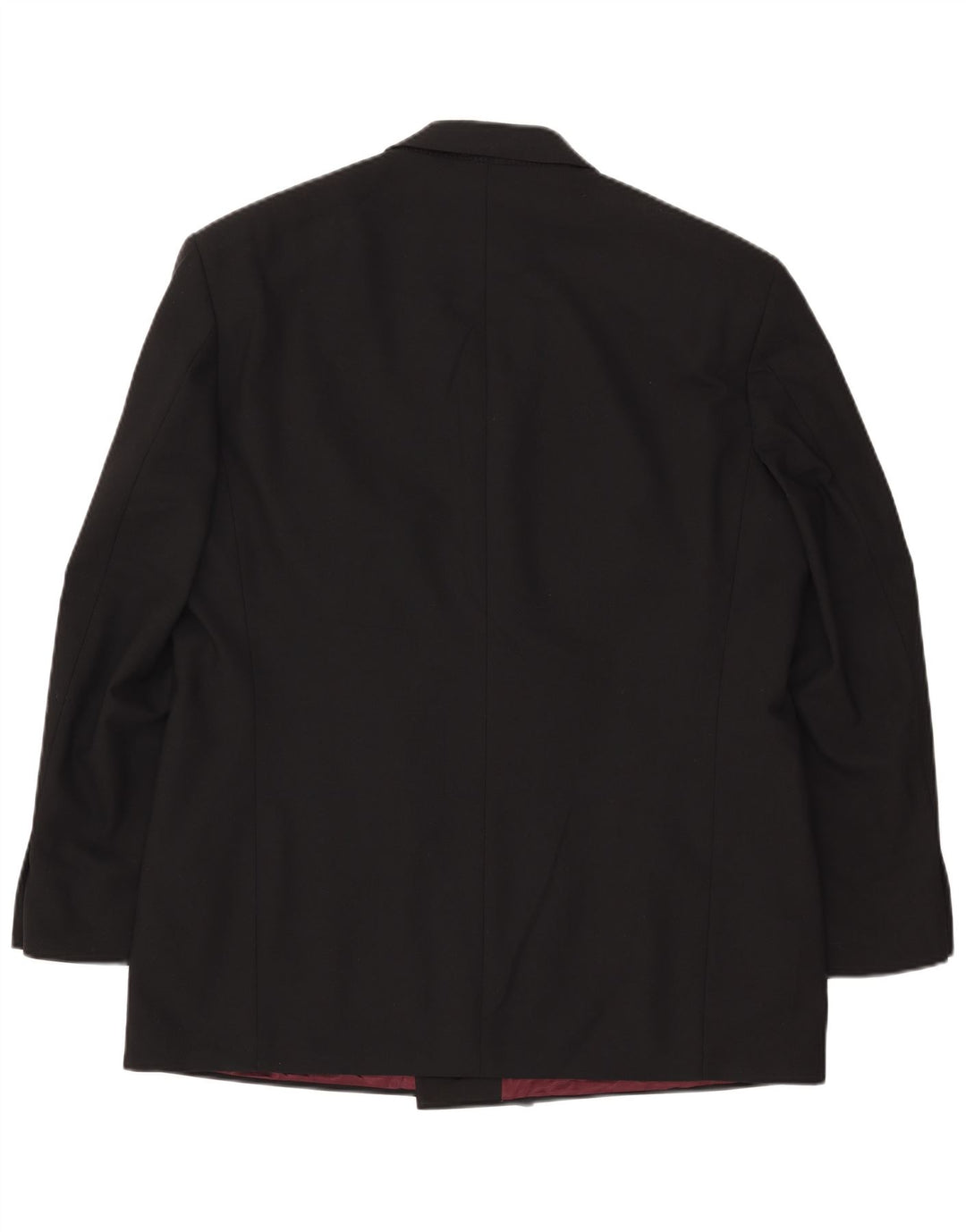 Marks & Spencer Herre Double Breasted Blazer Jacket UK 44 XL Sort Polyester