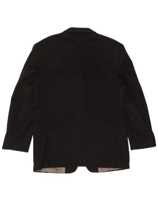 Marks & Spencer Herre 3-knaps blazerjakke UK 38 Medium Sort Uld