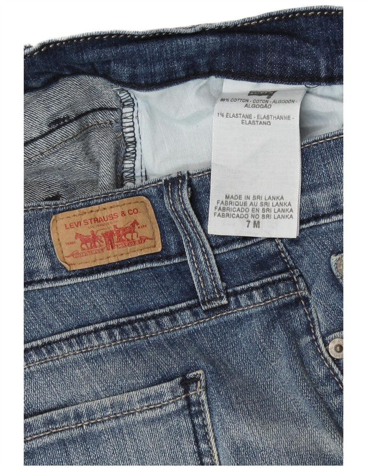 Levi's Womens 504 Super Low Straight Jeans US 7 Medium W29 L31 Blå Bomuld