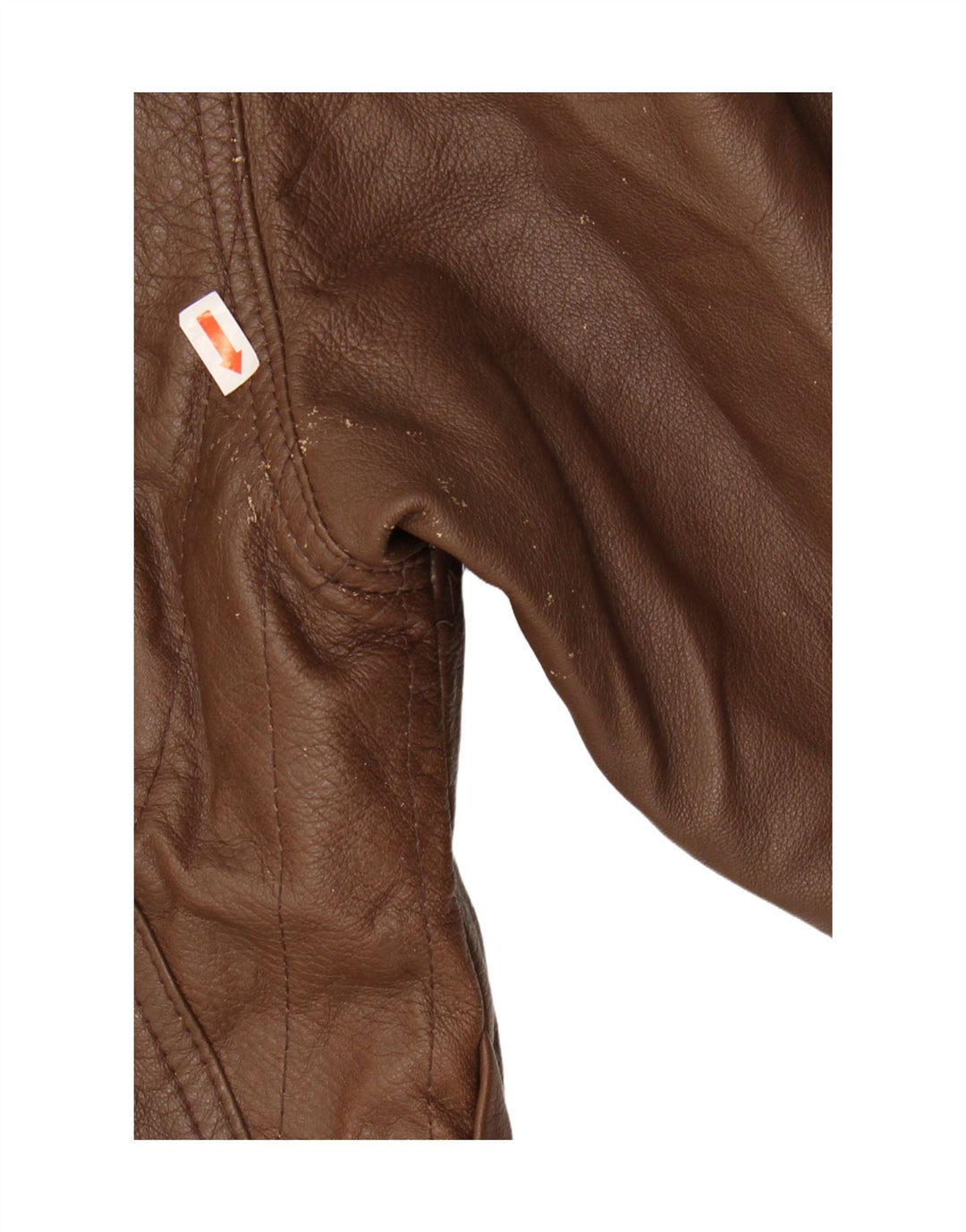 Vintage herre læderjakke IT 52 XL brunt læder